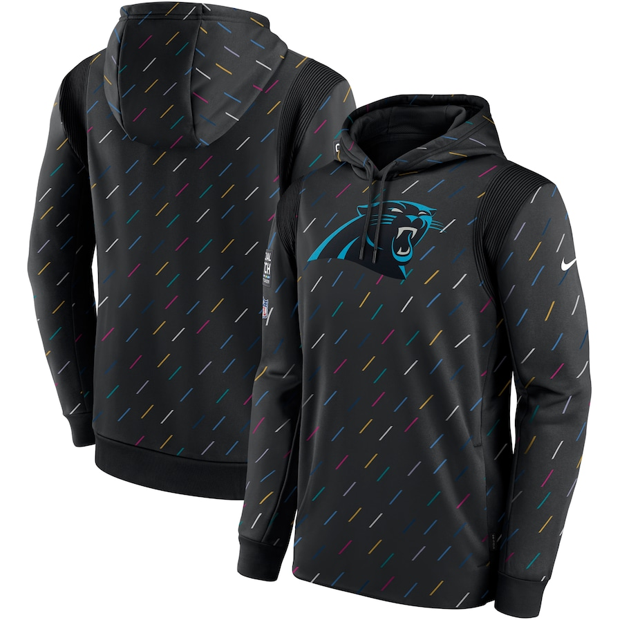 Women NFL Carolina Panthers 2025 Nike black hoodie